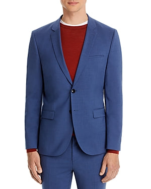 Hugo Boss Superflex Arti Extra Slim Fit Suit Jacket 46R Open Blue