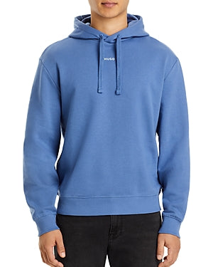 HUGO BOSS Dapo Relaxed Fit Logo Hoodie Sweatshirt Large Blue