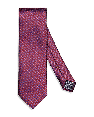 Eton Mens Geo Jacquard Tie Pink