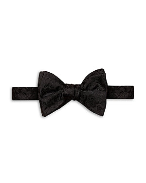 Eton Men's Floral Jacquard Bow Tie Black Necktie