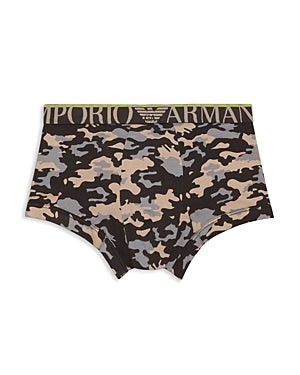 Emporio Armani Mens Regular fit Trunks Underwear XL Blue Camouflage
