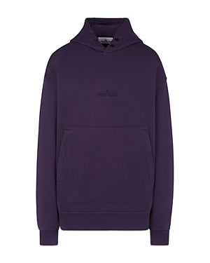 Stone Island Mens Garment Dyed Hoodie Sweatshirt XL Purple