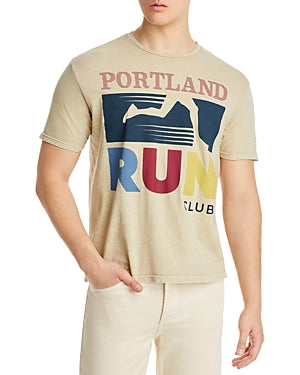 Philcos Portland Graphic Logo Short Sleeve T Shirt Beige Medium