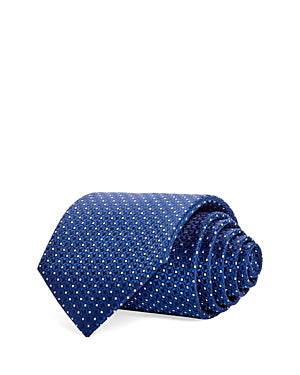 The Men's Store  Solid Silk Skinny Tie Blue Combo Necktie