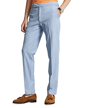 Polo Ralph Lauren Chambray Cotton Dress Pants Trousers 38 x 34 Light Blue