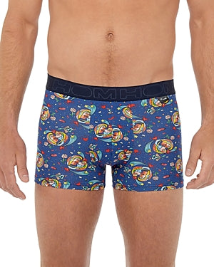 HOM USA Men's Big Bisous Boxer Brief Small Blue