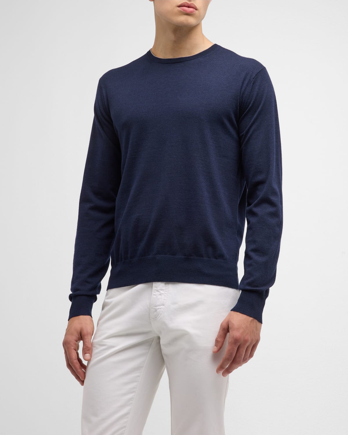 Peter Millar Crown Crafted Excursionist Flex Crewneck Sweater XL Navy Blue