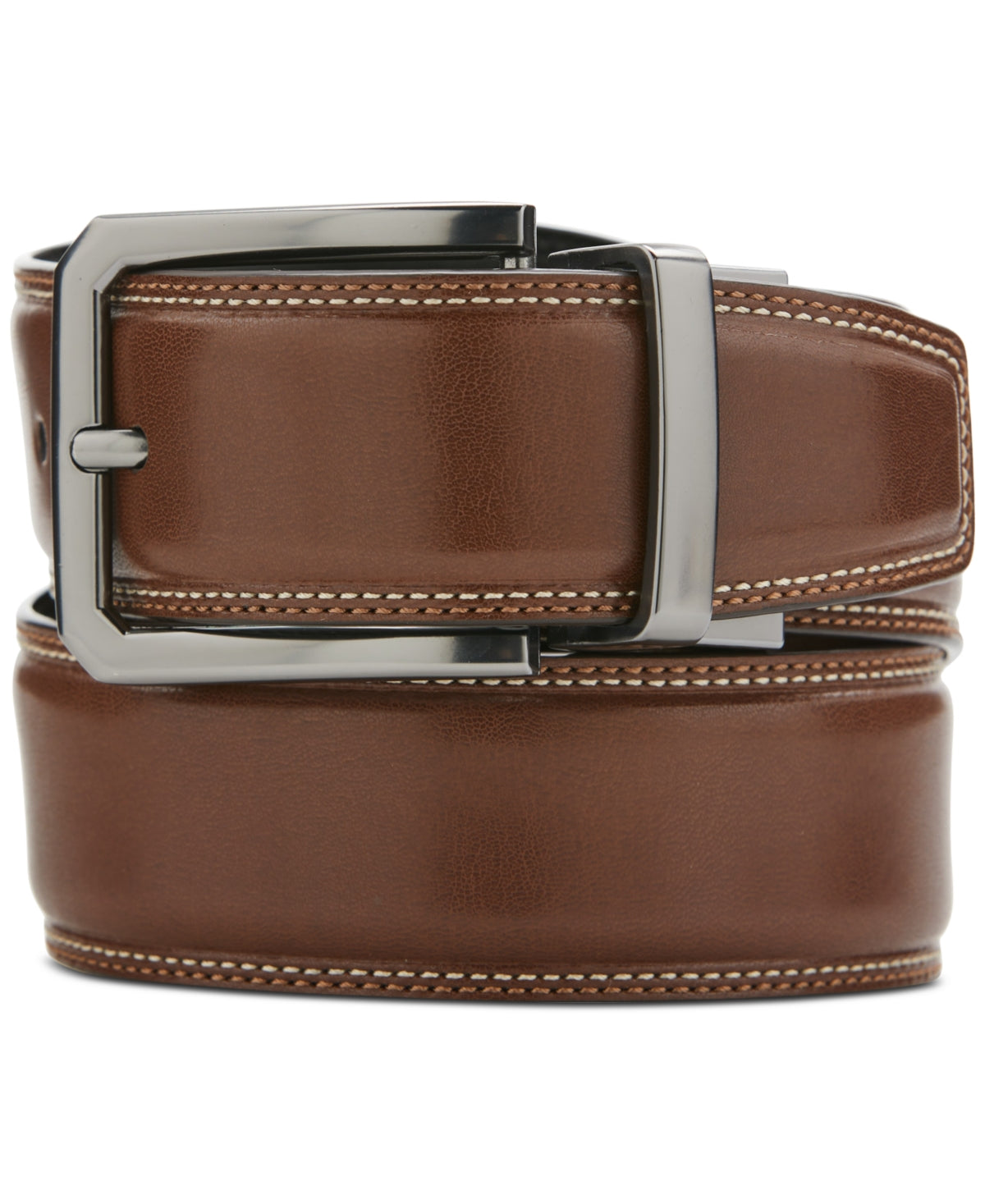 Original Penguin Mens Swivel Buckle Belt Brown Dark Brown Size 38
