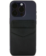 Perry Ellis Men's Pebble Leather Phone Card Holder Wallet Black