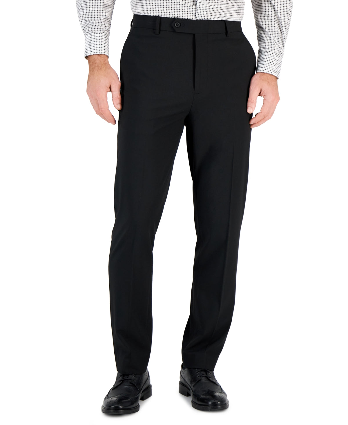 Vince Camuto Mens Slim fit Dress Pants 36 / 32 Black Solid