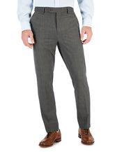 Vince Camuto Mens Slim fit Dress Pants 38 / 30 Grey Plaid Stretch