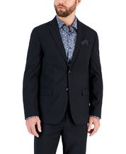 Vince Camuto Men's Slim-Fit Spandex Super-Stretch Suit Jacket 42 L Navy Plaid