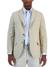 Nautica Mens Modern fit Sport Coat Blazer 48 R Beige Solid