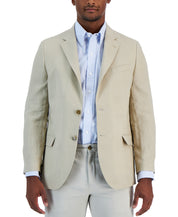 Nautica Mens Modern fit Sport Coat Blazer 44 L Beige Solid