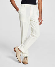 Vince Camuto Mens Slim fit Dress Pants 34 / 32 White Solid Stretch