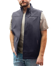 Hawke & Co. Men's Soft Shell Full Zip Vest Black Small