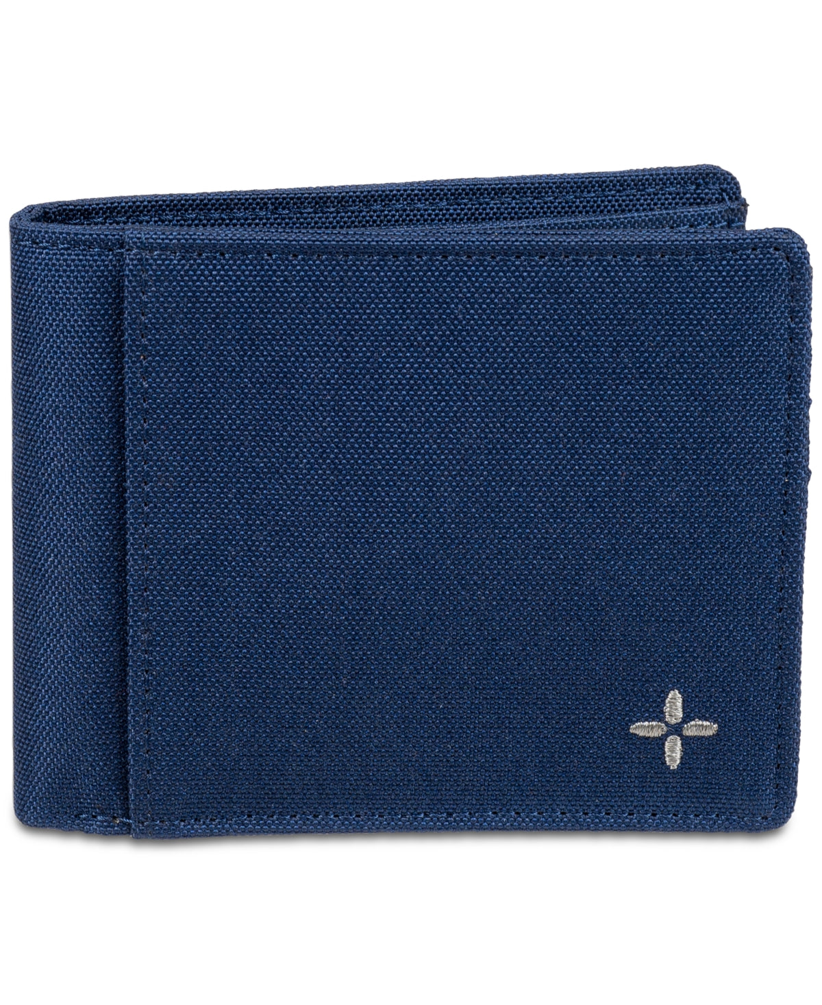 Sun Stone Men's Slim Fold Wallet Navy Blue