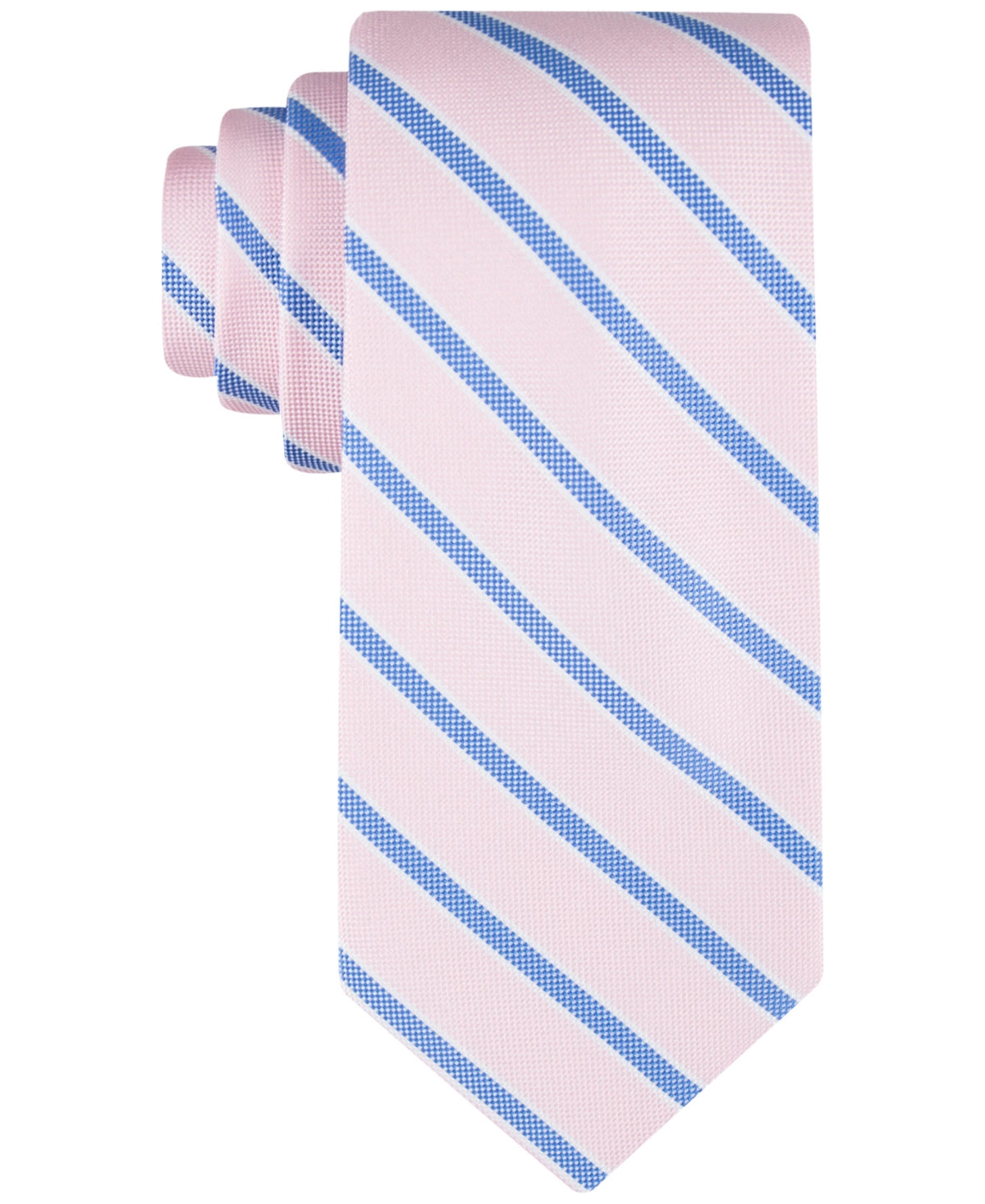 Tommy Hilfiger Men Tie Necktie One Size Pink Striped