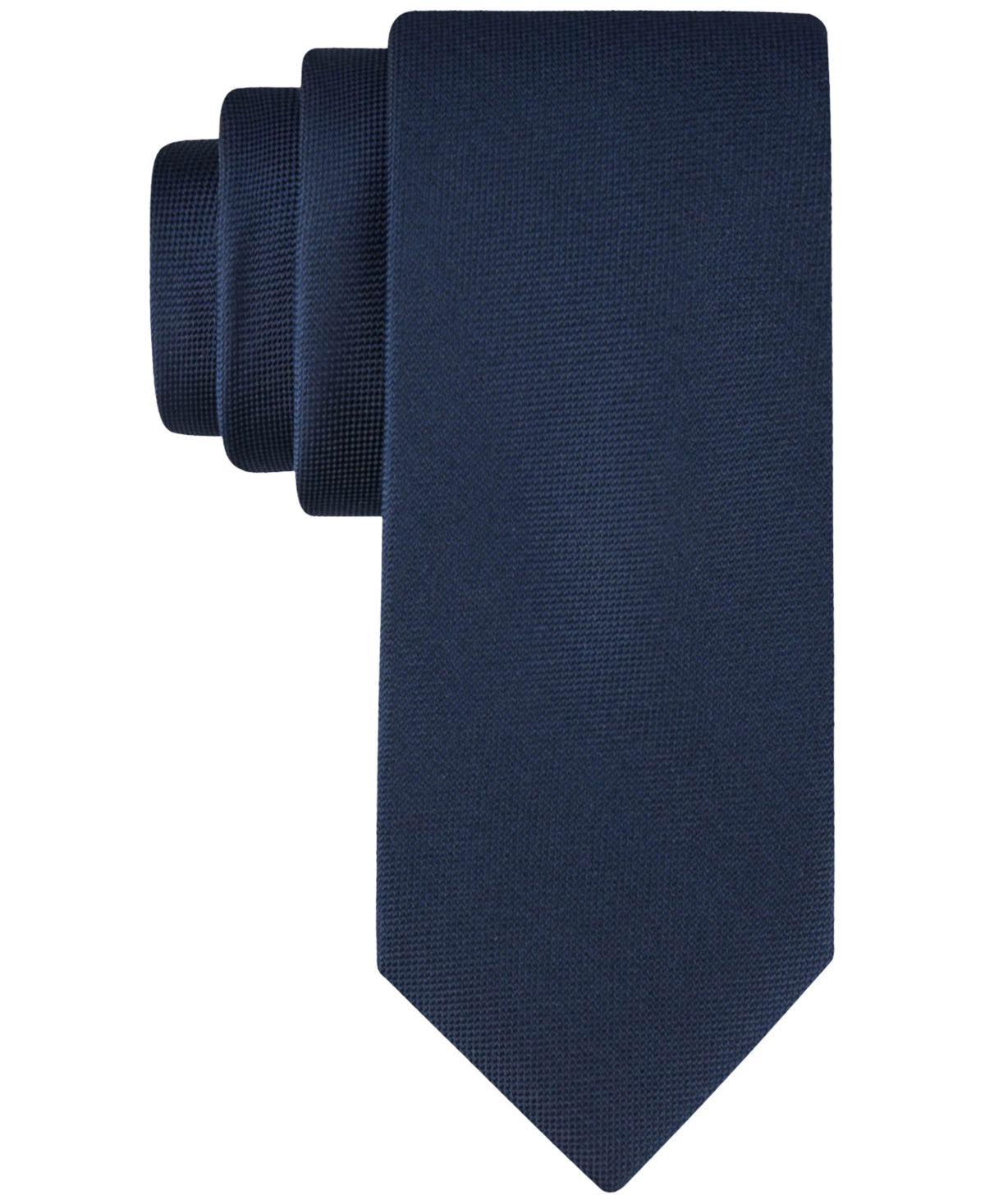 Calvin Klein Mens Regular fit Tie Necktie One Size Navy Blue