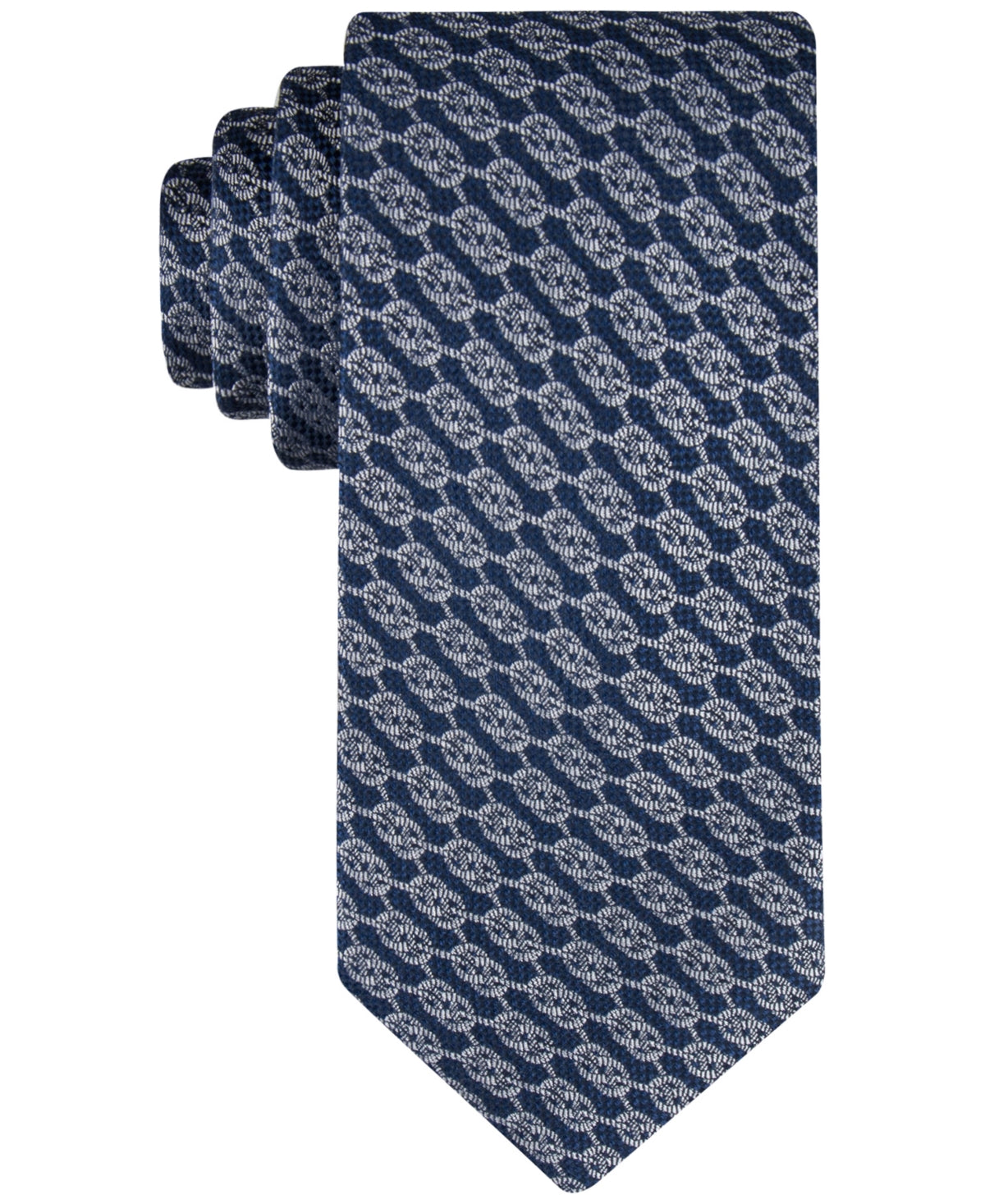Tommy Hilfiger Mens Sailing Knots Tie Navy Blue OS