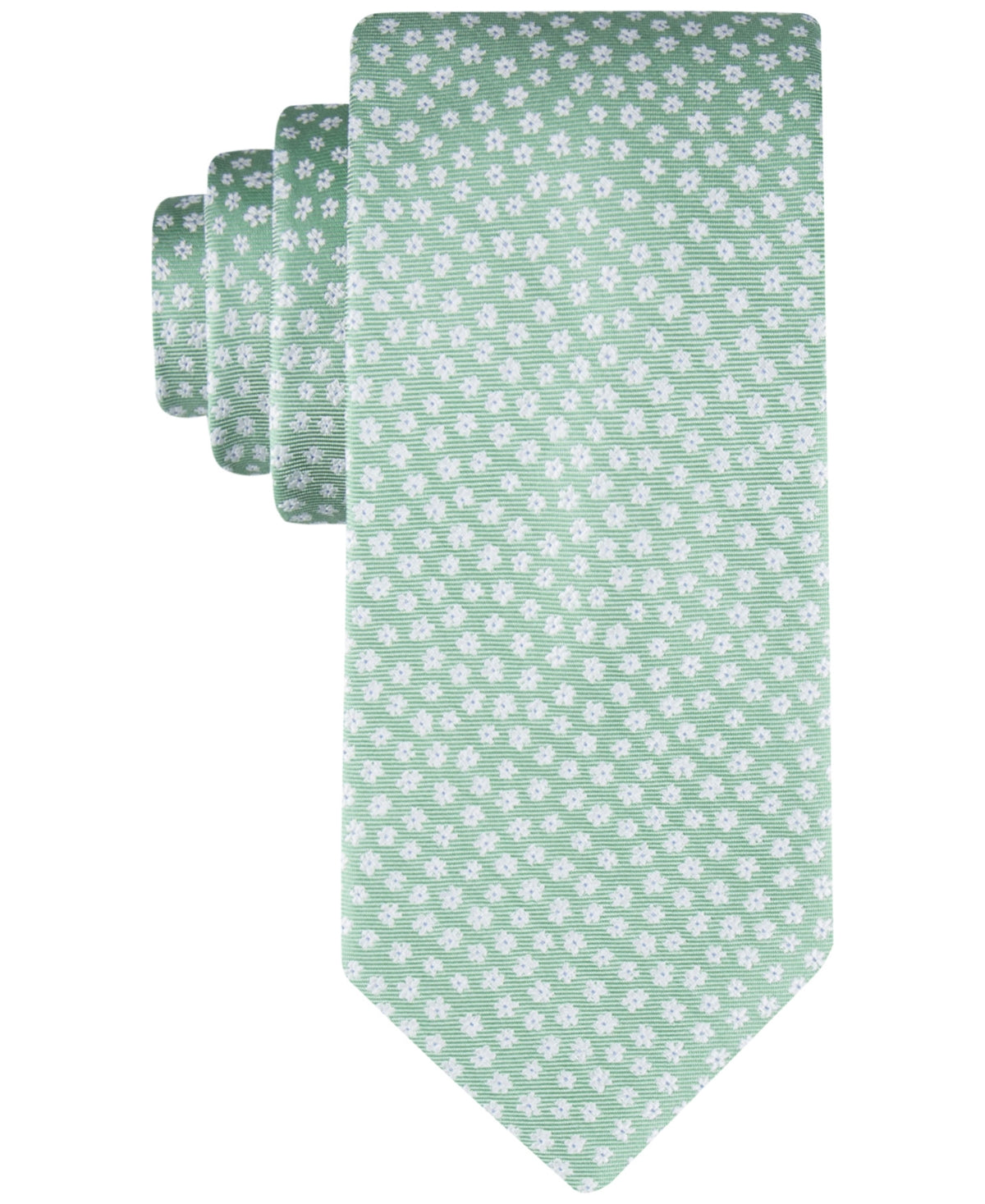 Tommy Hilfiger Men Tie Necktie One Size Green Floral