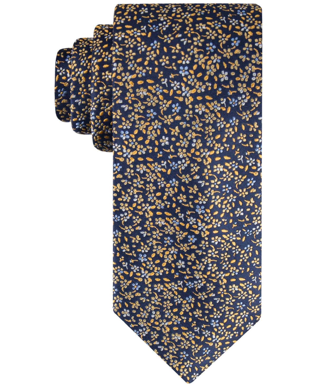Tommy Hilfiger Mens Botanical Neck Tie Yellow