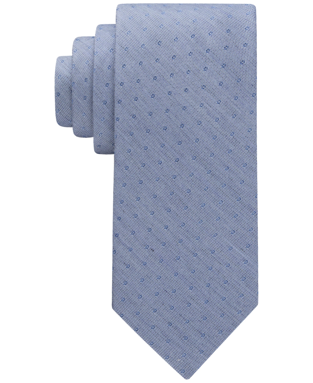 Calvin Klein Men's Light Blue Tonal Dot Neat Tie ONE SIZE Necktie