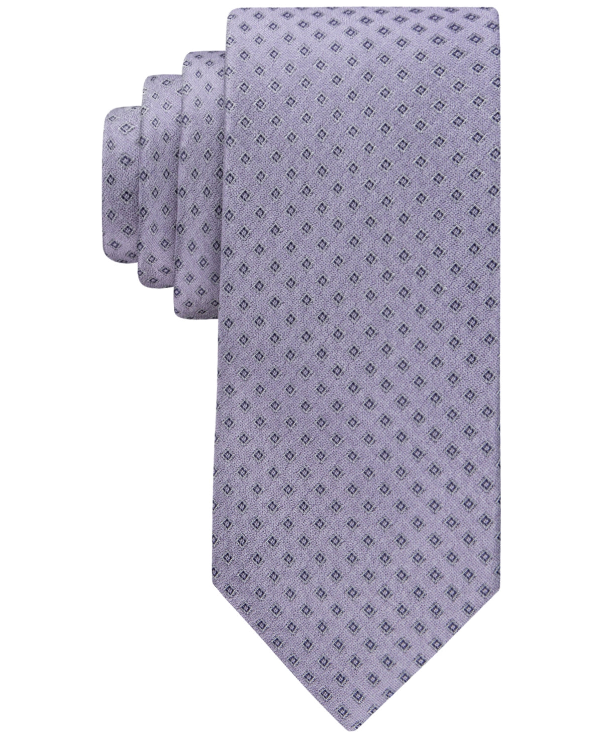 Calvin Klein Men's Micro Square Neat Tie Lilac Purple Necktie