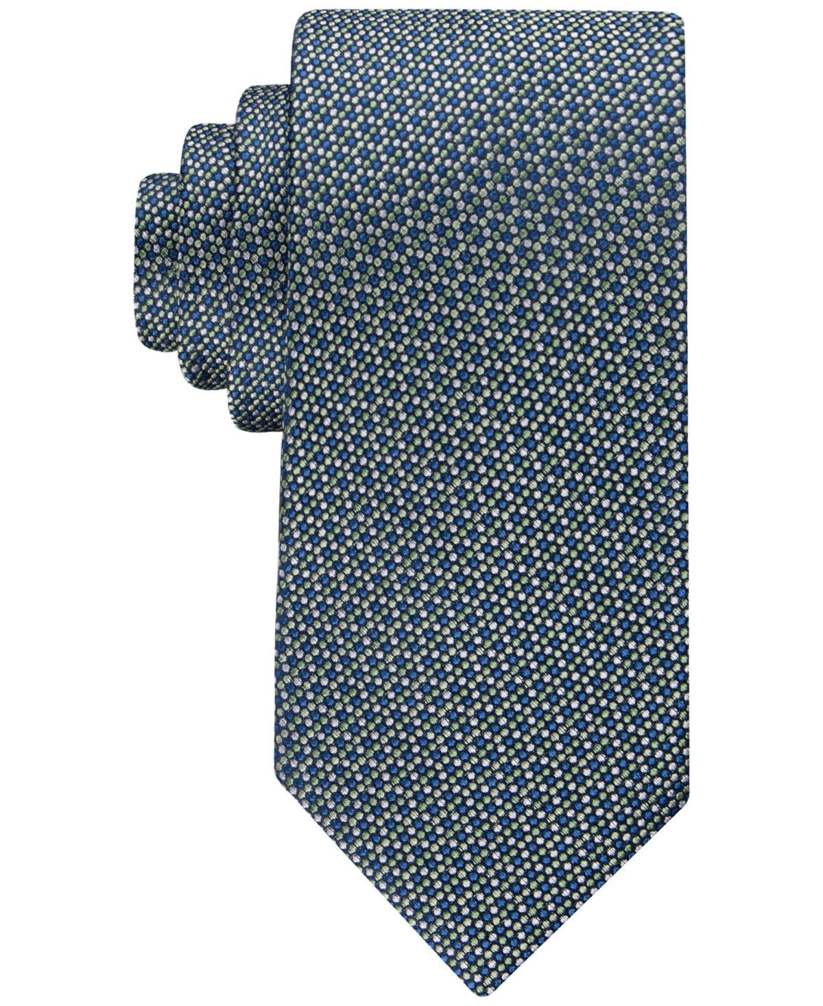 Tommy Hilfiger Men Tie Necktie One Size Green Blue