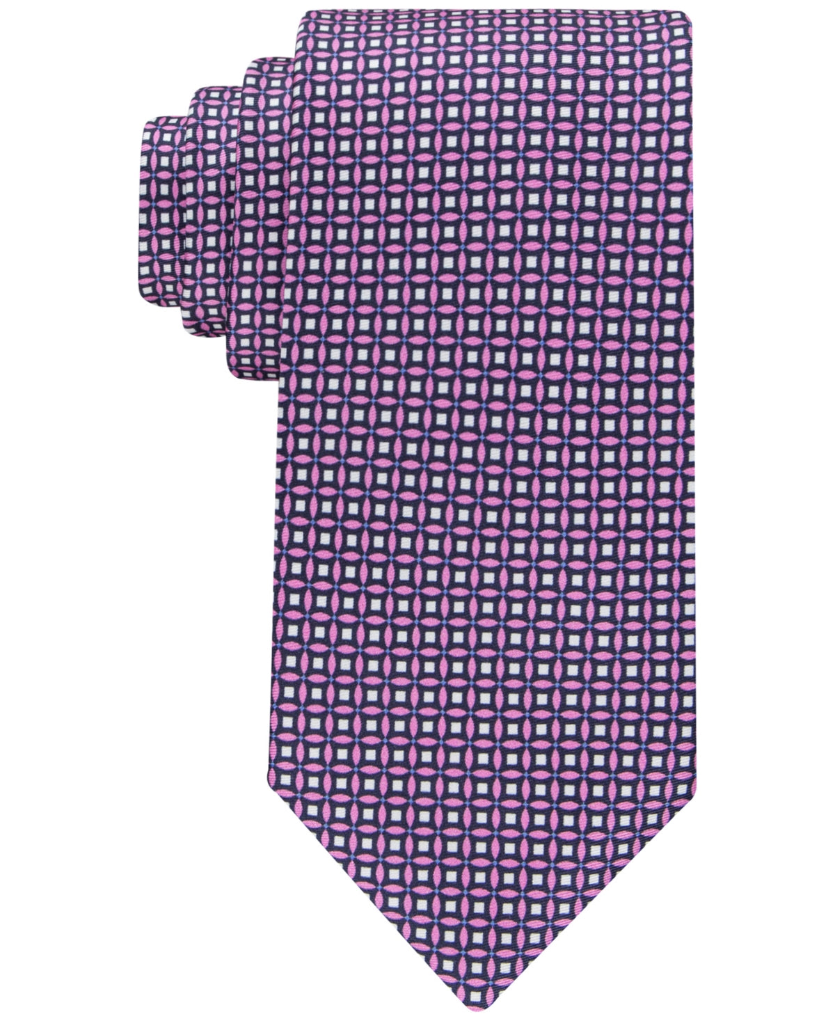 Tommy Hilfiger Mens Pink Floral Print Tie ONE SIZE