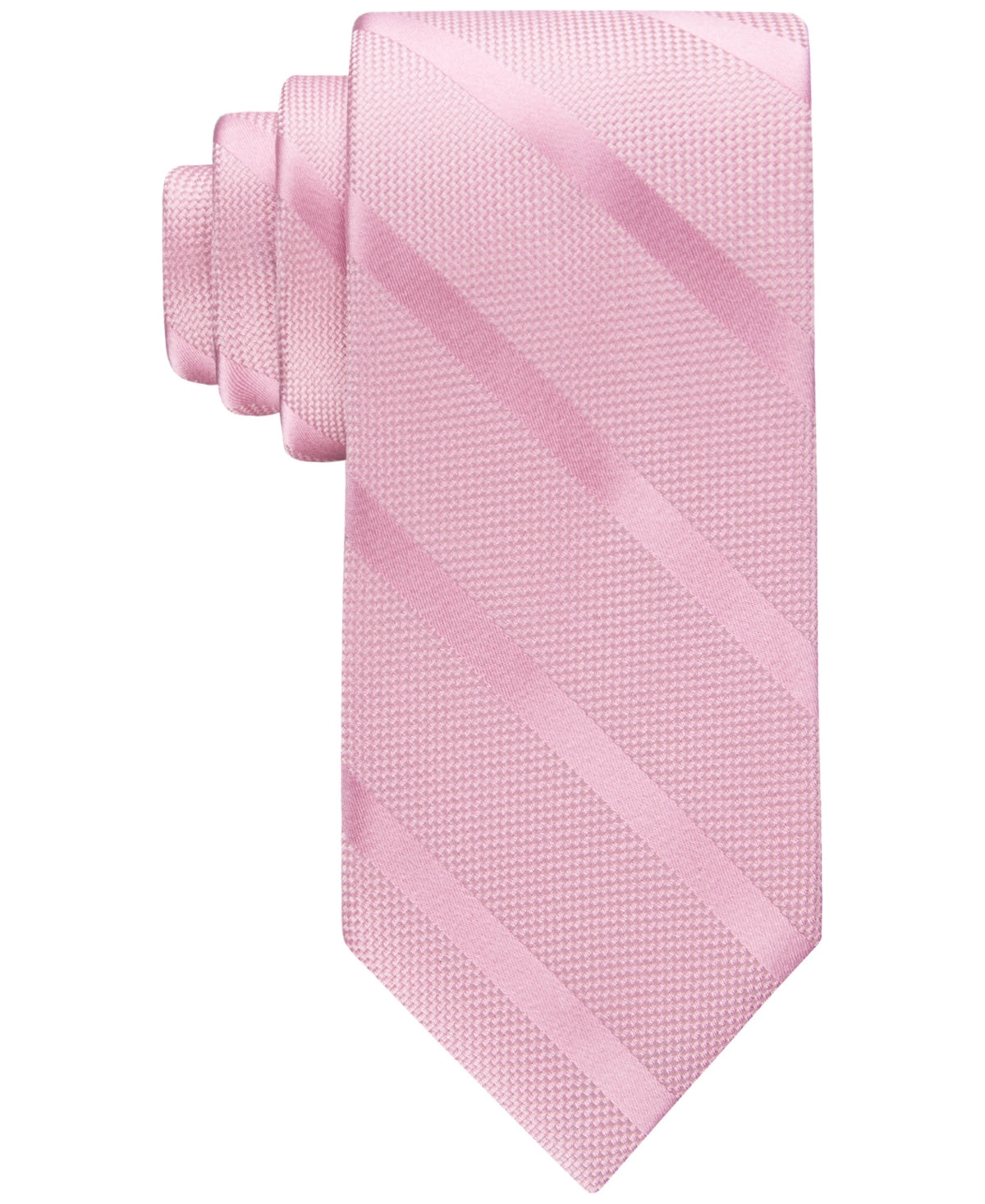 Tommy Hilfiger Mens Regular fit Tie Necktie One Size Pink Striped