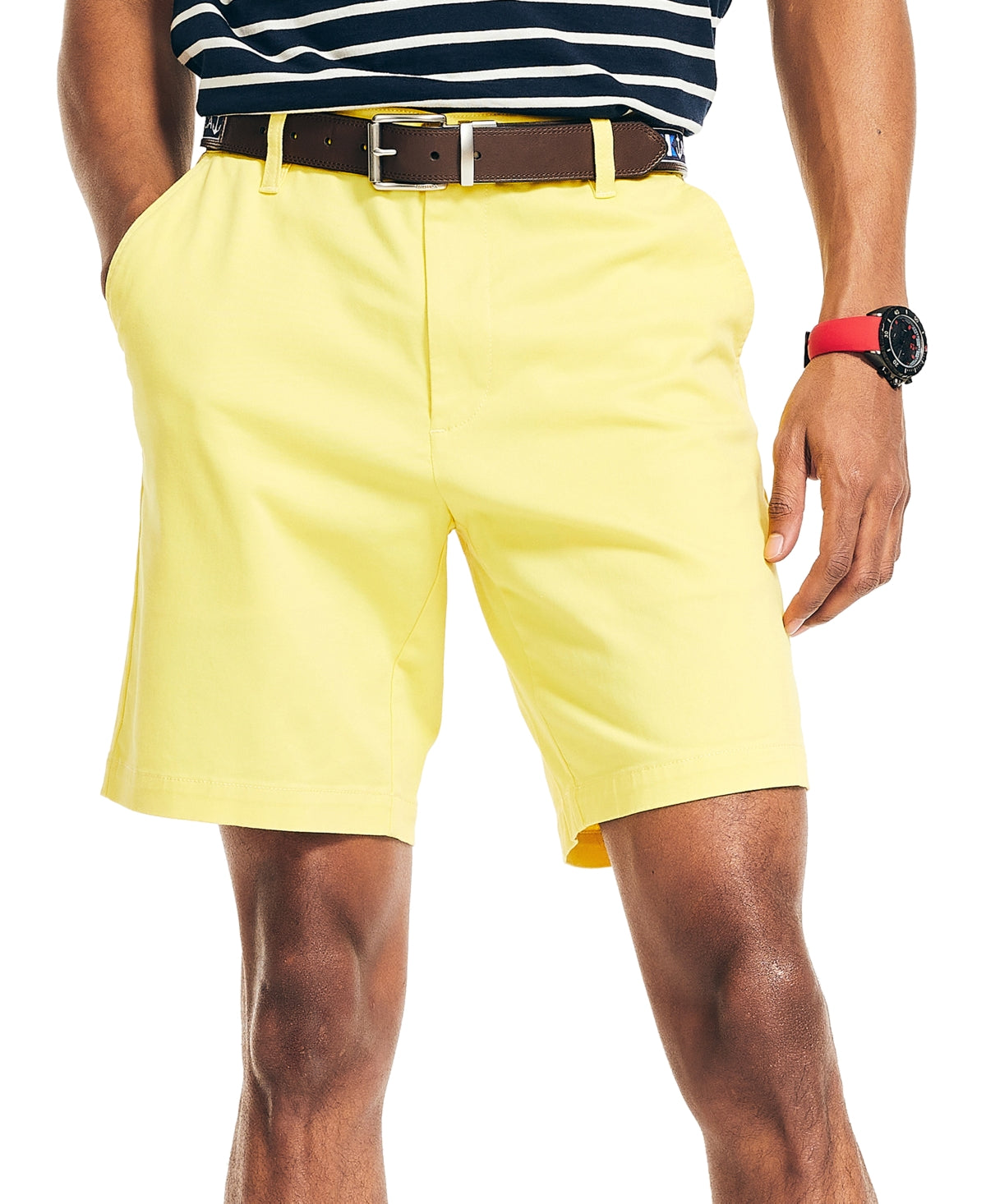 Nautica Men's Classic Deck Shorts Aspen Gold Yellow 42 x 8.5