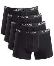 Alfani Mens 4 Pack Regular fit Trunks Underwear XXL Black Solid Moisture Wicking