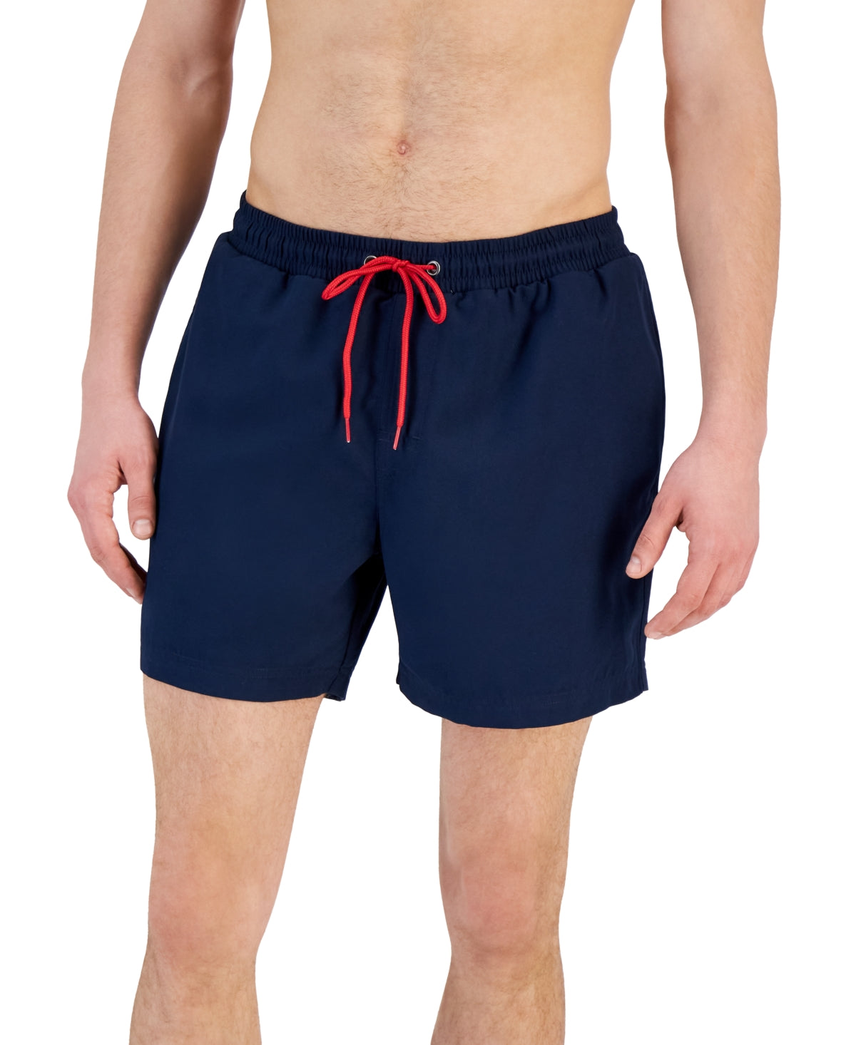 Club Room Men's Quick Dry Performance Solid 5 Swim Trunks Basic Navy Blue XL