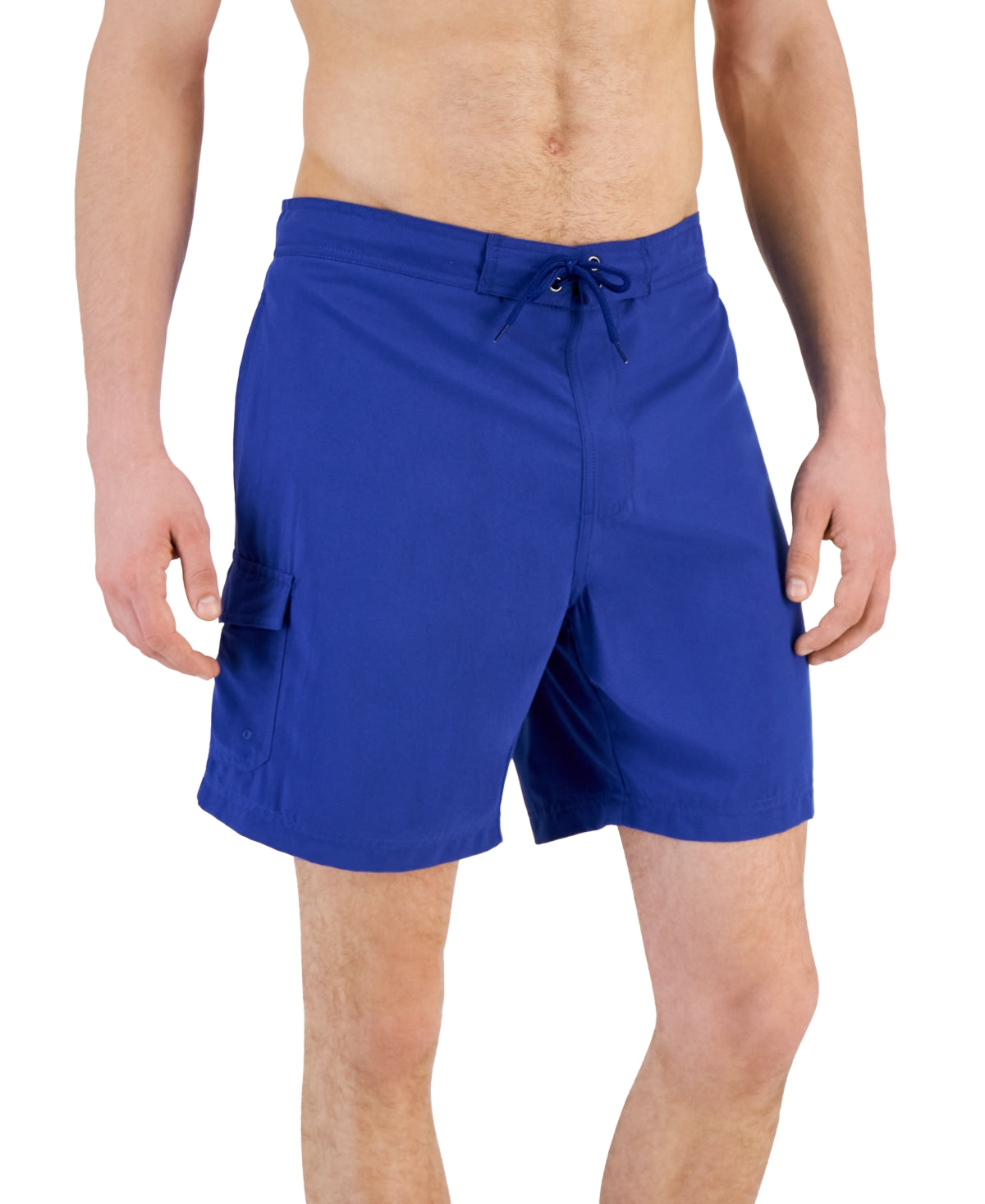Club Room Men's Solid Quick-Dry 7" E-Board Shorts New Cerulean Blue Small