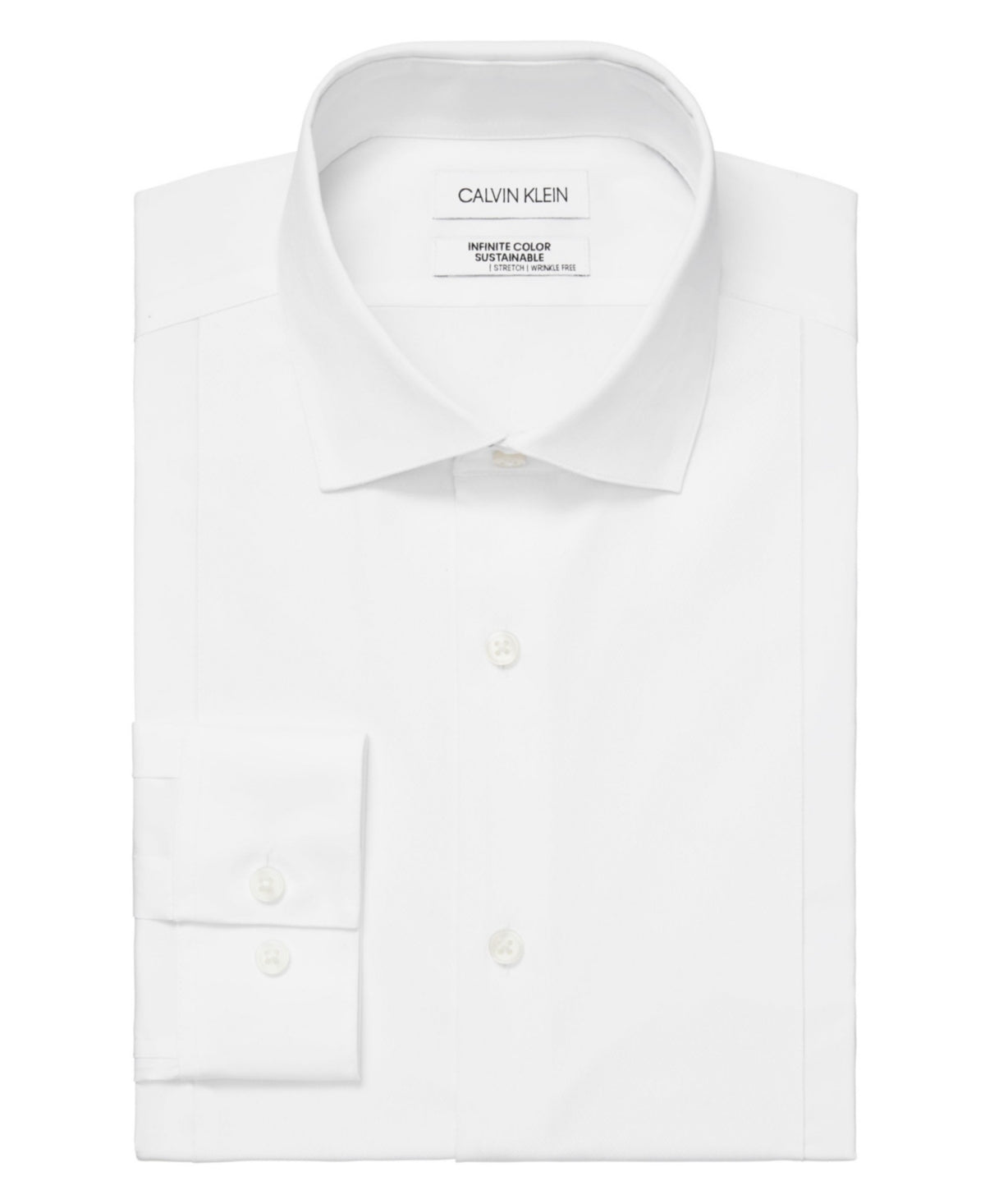 Calvin Klein Mens Slim fit Dress Shirt Large 16-16.5 36-37 White Solid –  Bristol Apparel Co