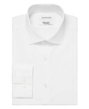 Calvin Klein Mens Regular fit Dress Shirt Medium 15-15.5 34-35 White Solid