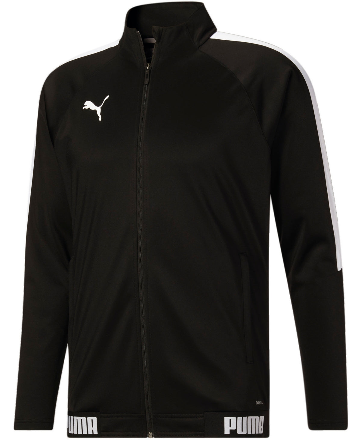 Puma Men's Speed Moisture-Wicking Full-Zip Track Jacket XL Black White