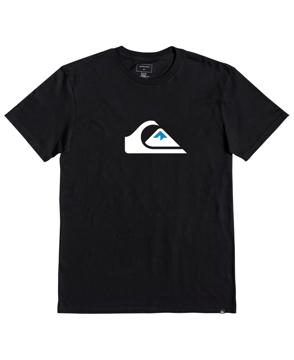 Quiksilver Mens Regular fit Short Sleeve Graphic T-Shirt Shirt XXL Black Solid