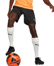 Puma Men's Team Liga Soccer Training Shorts Black Orange 2XL