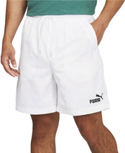 Puma Mens Regular fit Athletic Shorts Large White Solid Moisture Wicking