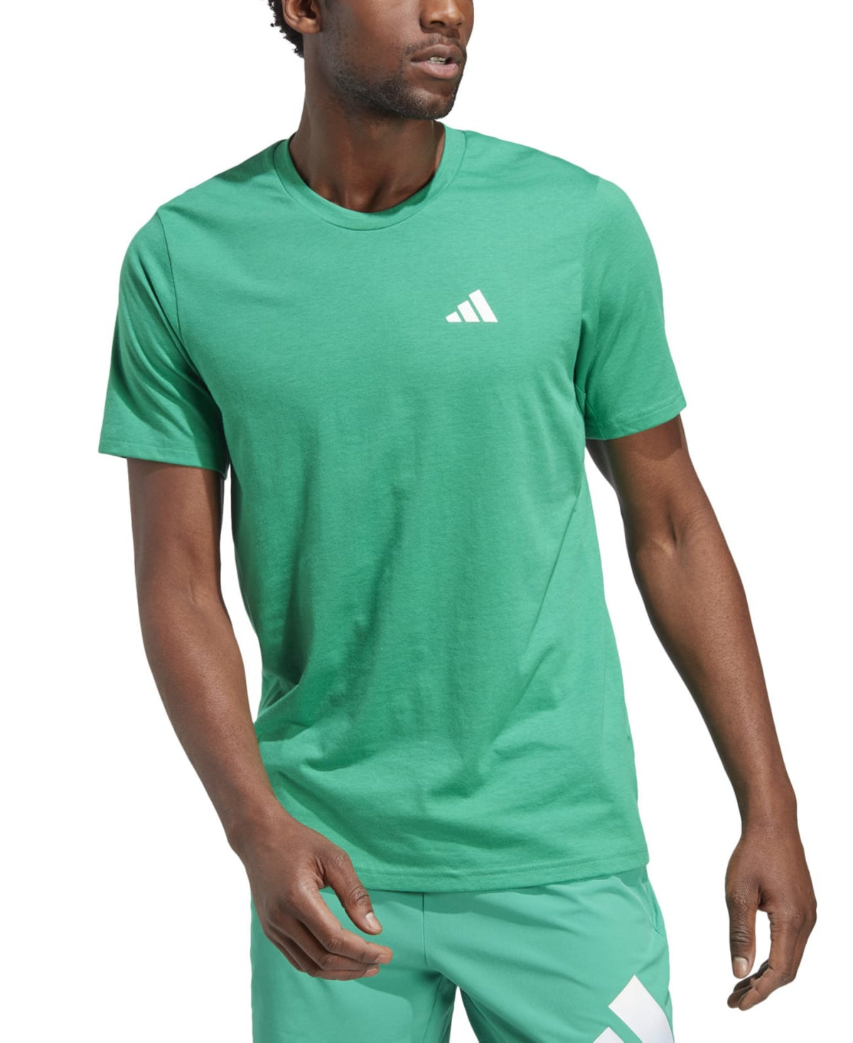 Adidas Mens Essentials Feel Ready Lo Court Short Sleeve T Shirt Green 2XL