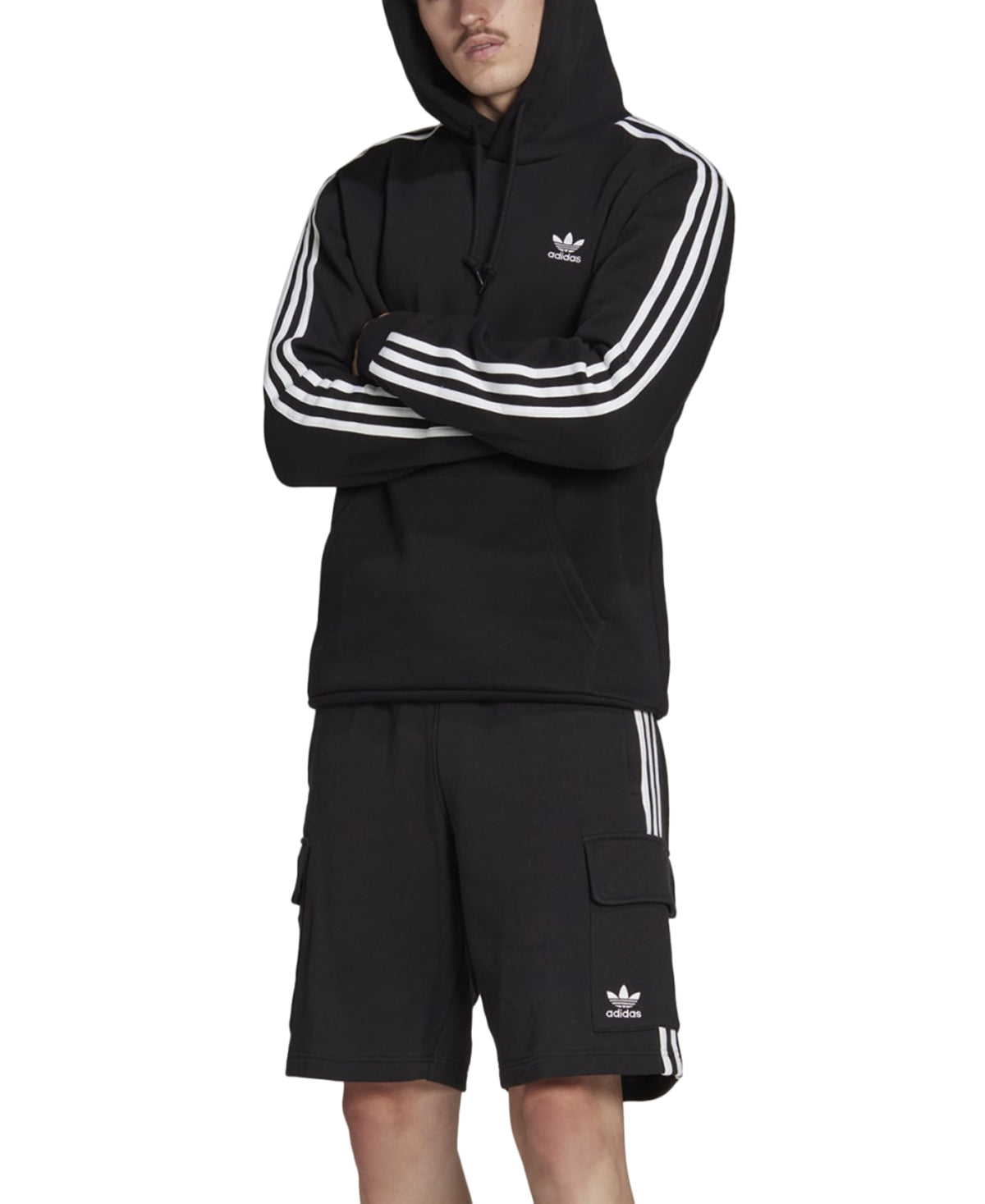 ADIDAS Mens Regular fit Athletic Shorts XXL Black Solid