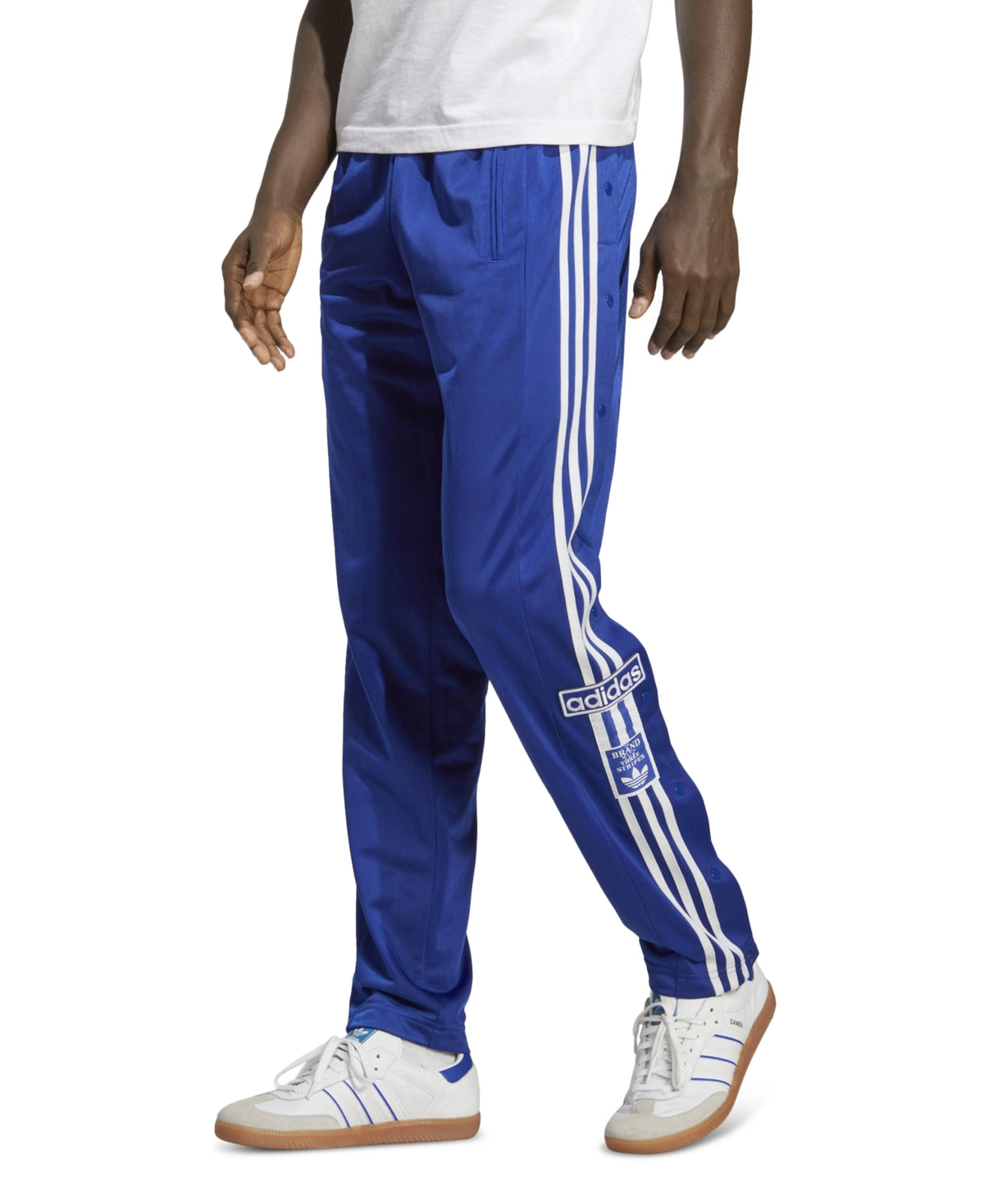 Adidas Men's Adicolor Classics 3 Stripe Adibreak Track Pants Blue White Large