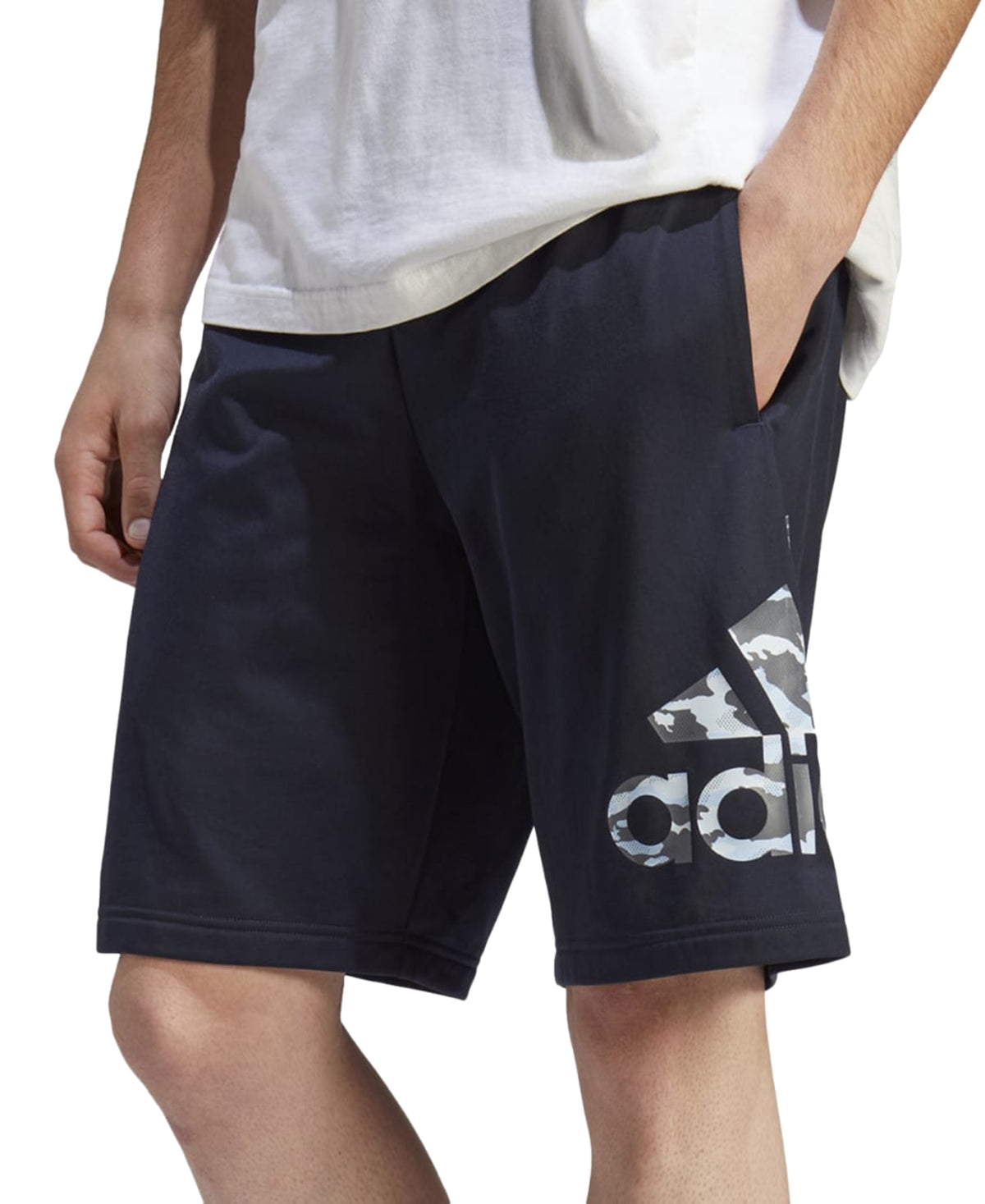 Adidas Men's Camo Tricot Shorts Ink Blue XXL