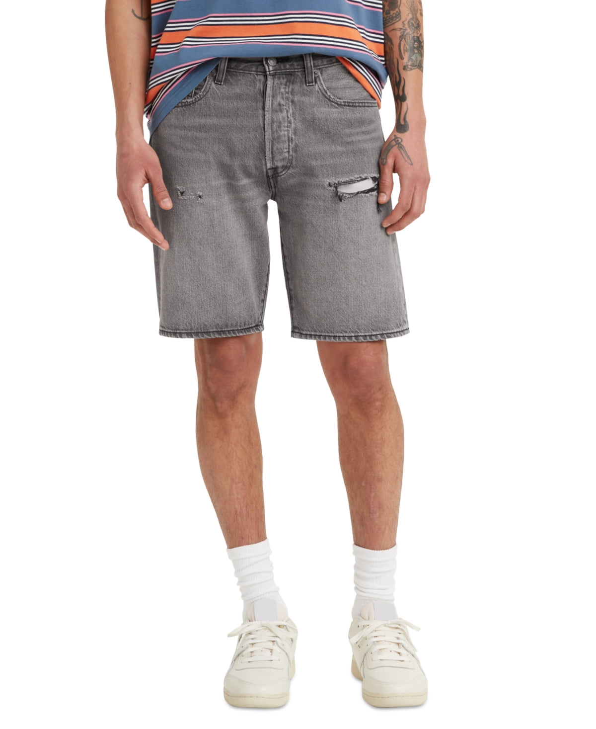 Levi's Men's 501 Original Hemmed Stretch 9" Jean Shorts 40