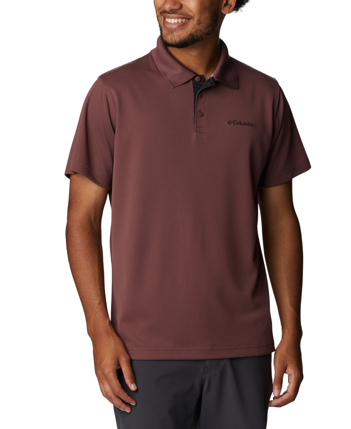 Columbia Mens Utilizer Polo Shirt Light Raisin Small
