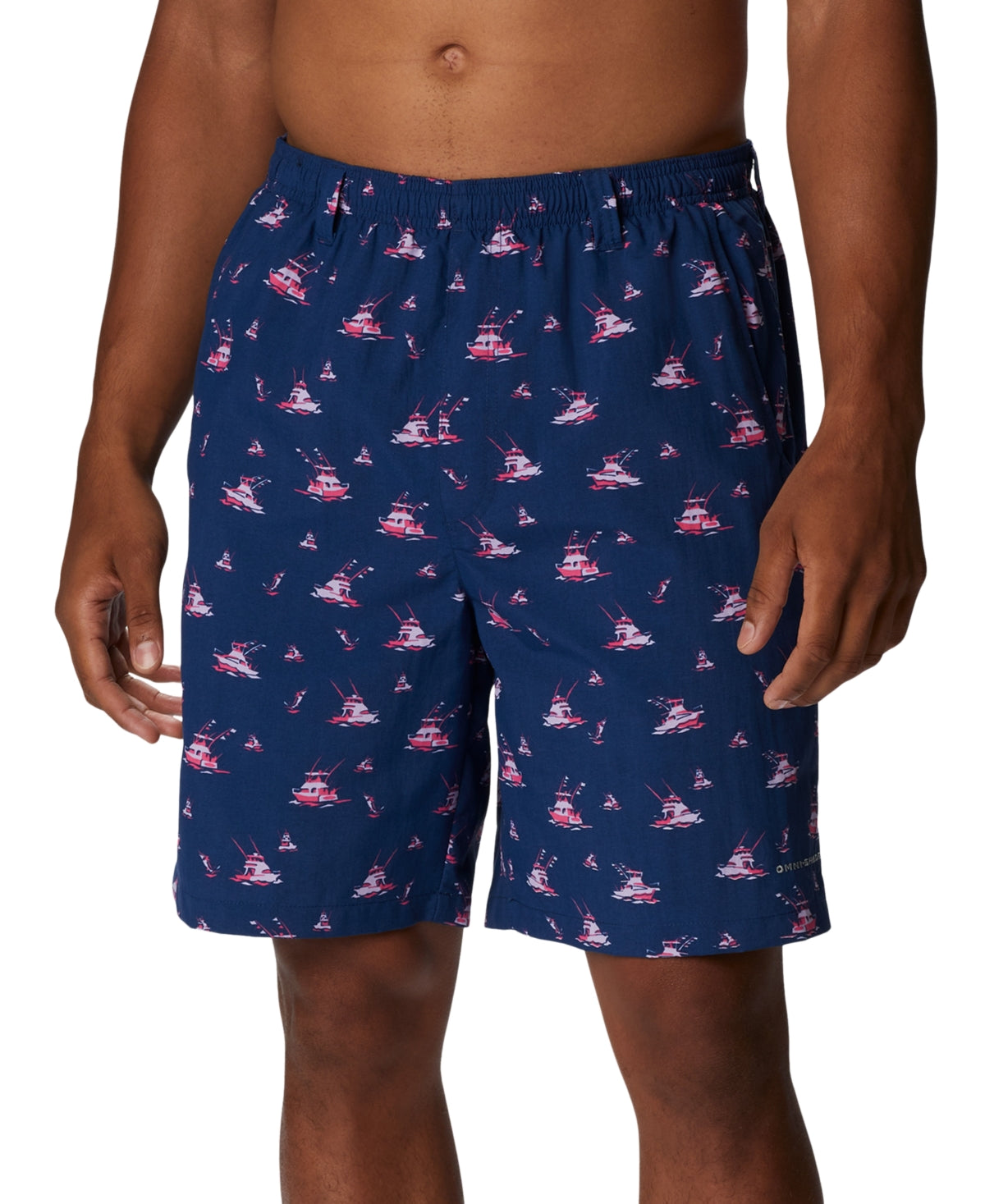 Columbia Sportswear Men's Super Backcast Shorts 6 in Carbon Deep Sea Blue XXL