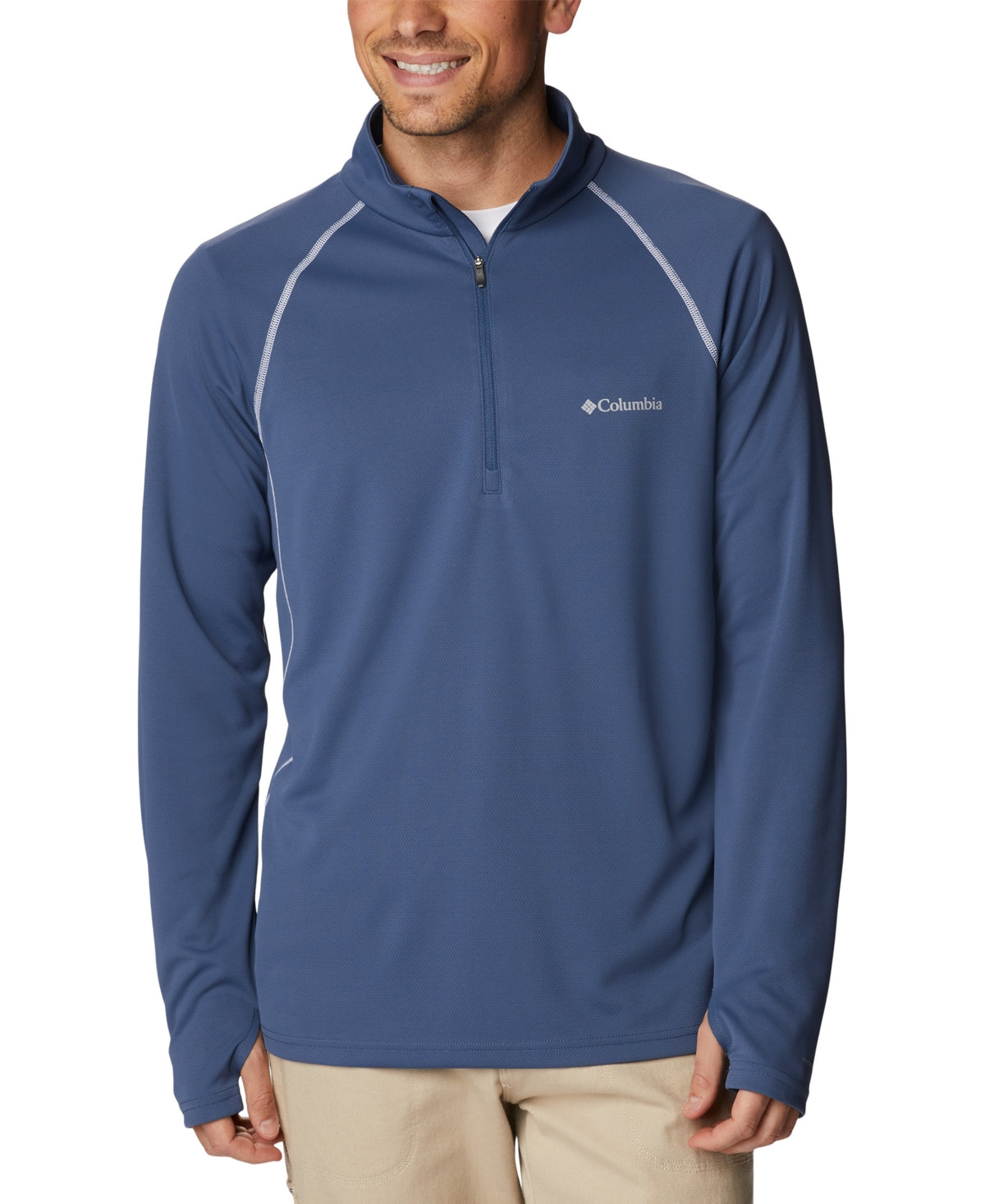 Columbia Men's Narrows Pointe Half Zip Sweatshirt Blue Medium