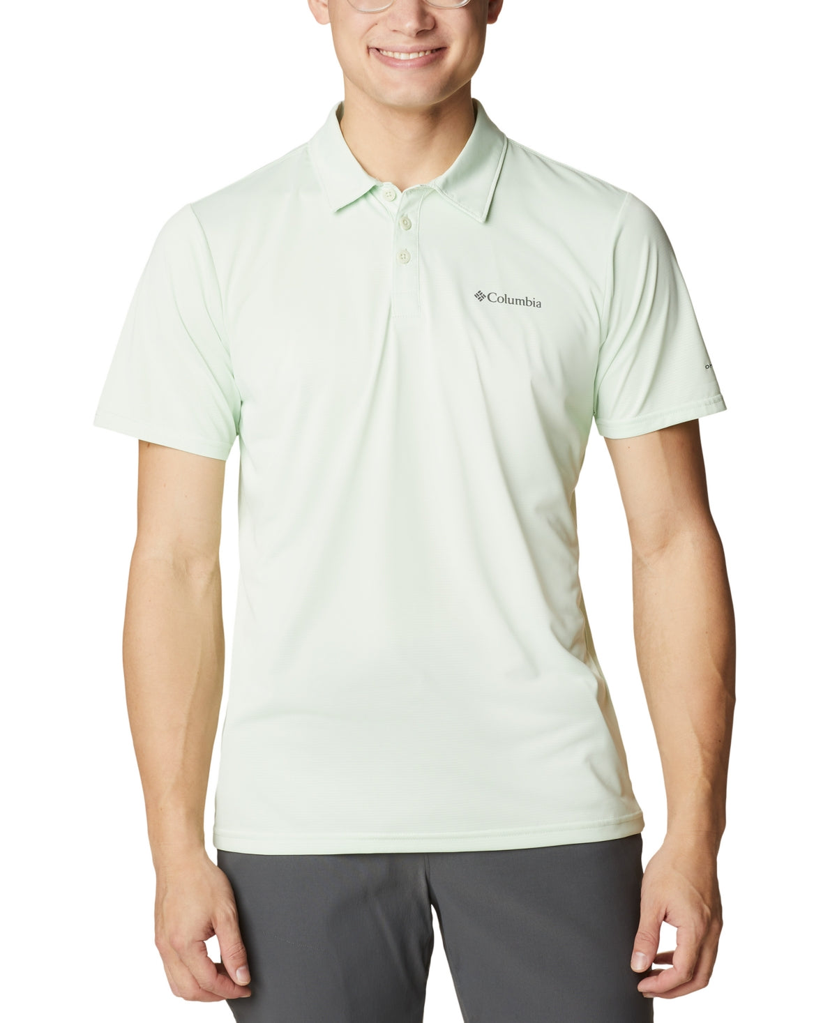 Columbia Mens Hike Polo Shirt Green XL